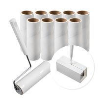 코멧 사선컷팅 테이프 클리너 핸들 + 거치대 + 리필 10개 (16cm x 12m), 1개