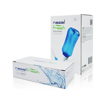 수동식 코세정기 세트 ( 나잘후레쉬 + 생리식염분말 60포), 용기 블루 300ml + 분말 60포