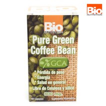 바이오뉴트리션 퓨어 그린 커피 빈 800mg 캡슐 글루텐 프리 무설탕, 50개입, 1개, 50정
