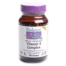 Bluebonnet 비타민 E 컴플렉스 리캡, 30개입, 1개
