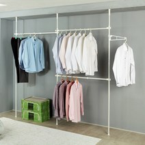 넘버원 컬러 3단 행거, 화이트