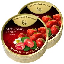 캐빈디쉬 하비 캔디 딸기맛, 175g, 2개