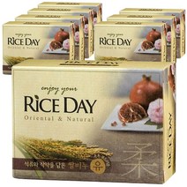 라이스데이 석유와 작약을 담은 쌀비누 유, 100g, 8개