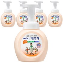 아이깨끗해 핸드워시 모이스처 복숭아, 250ml, 5개