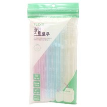 플렉사 클린 주름 스트로우, 60개입, 1개