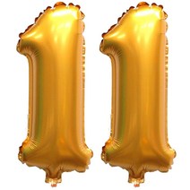 조이하우스 골드 숫자 호일풍선, 1, 2개
