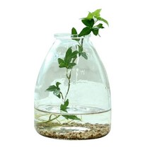 행복디자인 통통 유리병 코르크마개포함, 1개