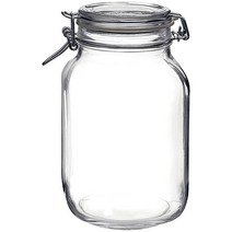 보르미올리 피도 유리 밀폐용기 화이트, 2000ml, 1개