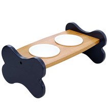 행복한마을 원목 애견식탁 쎄라블루, 1세트