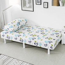 파란들 단면 매트리스 싱글 침대 + 헤드 쿠션, 하트(실라이크), 발통195mm(블랙)