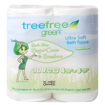 Green2 울트라 소프트 바스 일반롤화장지, 4개입, 1개