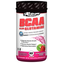 익스트림엣지 BCAA 플러스 글루타민 스트로베리 키위 글루텐 프리 비건, 375g, 1개