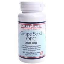 프로토콜포라이프밸런스 그레이프 씨드 OPC 250mg 베지 캡슐 비건 글루텐 프리, 90개입, 1개, 90정