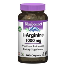 Bluebonnet L-아르지닌 1000 mg 캐플렛, 100정, 1개