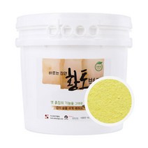 이오세라믹황토 바르는 천연 황토벽지 16L, 레몬색, 1개