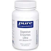 Pure Encapsulations 다이제스티브 엔자임 울트라 with 베타인 Hcl 캡슐, 90개입, 1개