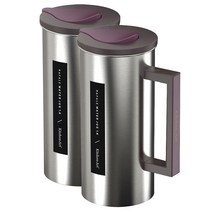 키친아트 라팔 스테인리스 물병 2개, 1600ml