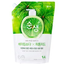 순샘 베이킹소다 피톤치드 리필 세제, 1.4L, 1개