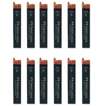 파버카스텔 슈퍼폴리머 샤프심 B, 0.5mm, 12개, 1개