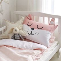 쉬즈홈 DTP 마이크로 동물형태 베개커버, 폭시 핑크