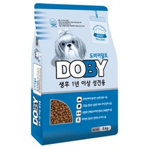도비 어덜트 곡물 작은입자 반려견 사료, 5kg