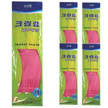 크린랩 고무장갑 대, 5개, 대(L)