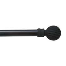 메종텍스타일 모던클래식 볼 25 mm 커튼봉, 블랙