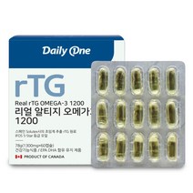 데일리원 리얼 알티지 오메가3, 78g, 1개