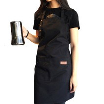비엘리빙 워크 에이프런 앞치마, BLACK NECK, 1개