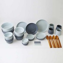 에라토 모노 4인 홈식기세트 39p T-97A90, 블루, 그레이, 12종, 1세트