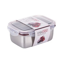 스텐락 클래식 스텐밀폐용기 직사각 6호 1000ml, 1개