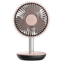 클래파 회전형 무선 탁상겸용 휴대용 선풍기, BFB-SF500E, Peach