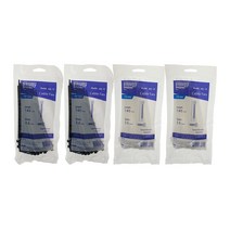 핸디맨 케이블타이 140mm 블랙 100p + 화이트 100p, 블랙,화이트, 2세트