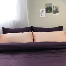 한국침구 100수 매트커버 침구 세트, 딥퍼플