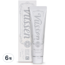 오스템 뷰센 뉴에이치 미백 치약 시트러스민트향, 120g, 6개