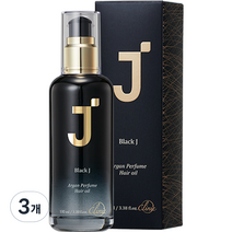 제이숲 블랙제이 아르간 퍼퓸 헤어 오일, 3개, 100ml