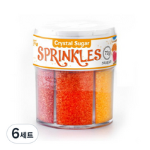 브레드가든 크리스탈 슈가 스프링클 6종 세트, 72g, 6세트