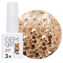 아이빛 네일아트 젬젤 컬러 젤네일 10ml, 84 레드골드, 3개