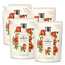 허브마리 섬유유연제 카멜리아 힐 리필, 4개, 1.6L