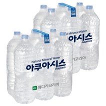 아쿠아시스 무라벨 생수, 2L, 12개