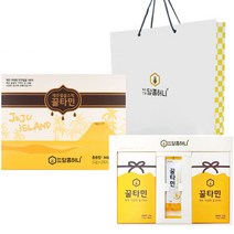 꿀타민 제주벌꿀 스틱 선물세트 8호 12g x 21p + 쇼핑백, 1세트