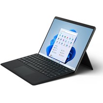 마이크로소프트 2022 서피스 프로 8 13 + 블랙 타입커버, 그래파이트(Surface Pro8), 블랙(타입커버), 코어i5 11세대, 256GB, 8GB, WIN11 Home, 8PQ-00030(Surface Pro), 8XA-00017(타입커버)