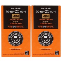 커피빈 캡틴 아메리카노 스틱커피, 0.9g, 90개입, 2개