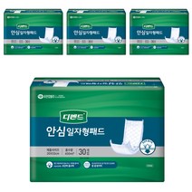 디펜드 남녀공용 안심 일자형 패드 속기저귀 성인기저귀, 30개입, 4개