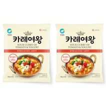 청정원 카레여왕 토마토앤요구르트, 108g, 2개
