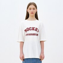 로켓런치 여성용 R CONTRAST LOGO T-SHIRT