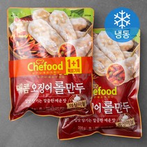 쉐푸드 매콤 오징어 롤만두 (냉동), 330g, 2개