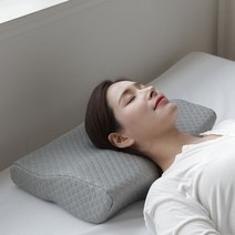 리브맘 3D 메모리폼 누빔 베개 + 커버, 그레이
