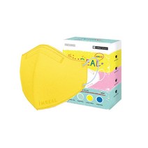 아임리얼 언택트 마스크 주니어용, 1개입, 30개, 레몬 옐로우