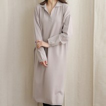 비나인 블론 카라 옆트임 원피스